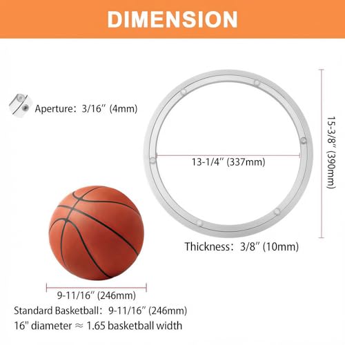 16 Inch Lazy Susan Hardware Heavy Duty Metal Rotating Hardware Large Turntable Bearing Ring Lazy Susan Bearing Lazy Susan Parts Lazy Susan Mechanism Lazy Susan Kit Lazy Susan Base Only (16-Inch (10mm))