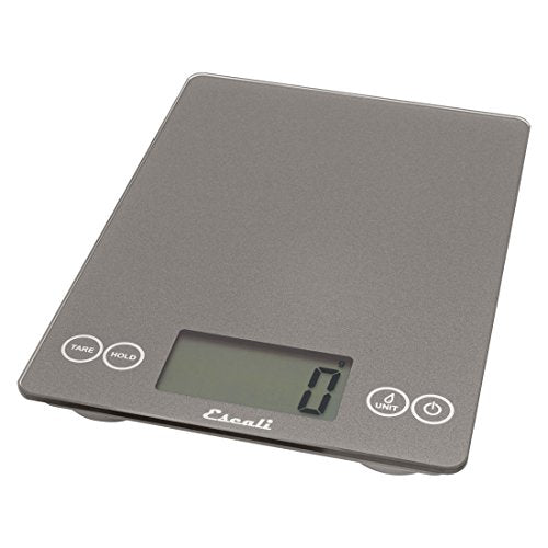 Arti Glass Food Scale Digital Countertop Kitchen (Grey Storm / 15" x 6.5" x 0.75")
