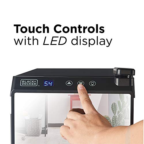 6 Bottle Thermoelectric Wine Chiller (6 Bottles / Mirrored Glass Door)
