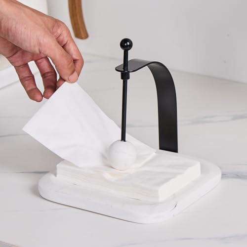 White Marble Napkin Holder