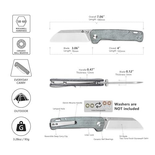 Penguin V2 Folding Pocket Knife (Denim)