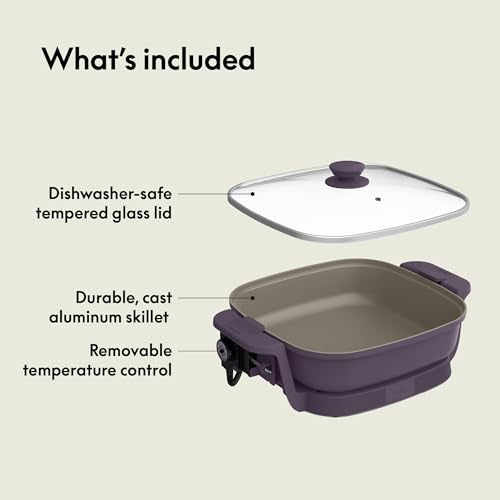 Fits Anywhere SAUTE Make & Take Skillet (12" x 12" / Plum)