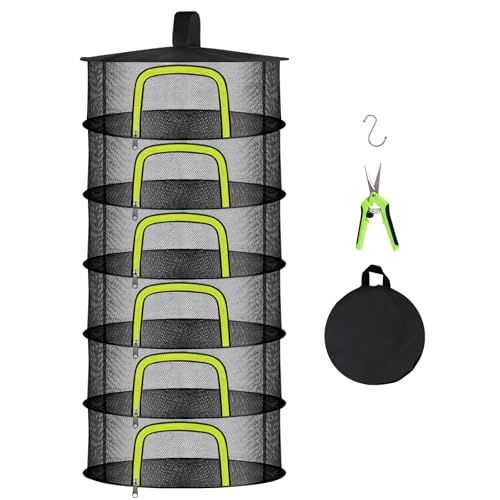 Doacpr 6 Layer Hanging Herb Drying Rack
