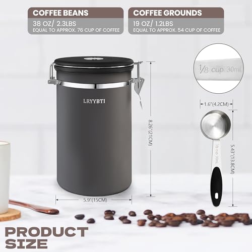 Coffee Canister (Gray / 38 oz)