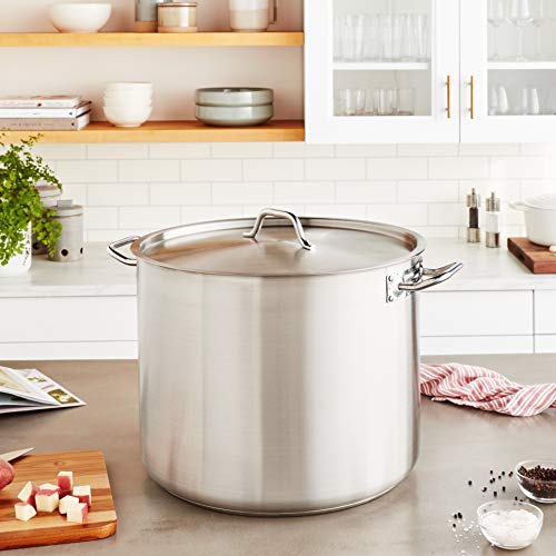 60 qt Stainless Steel Stock Pot with Cover (60 Quarts / Pot With Cover)
