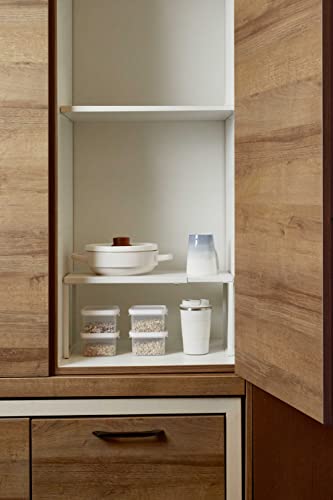 Expandable Cabinet Shelf (White / 8.26’’D * 14.56-24.6’’W * 8.46’’H)