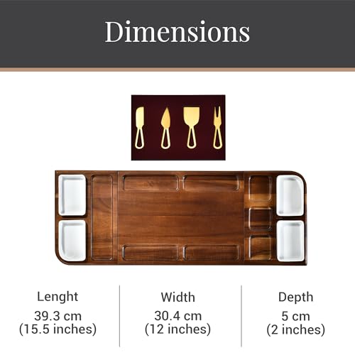 Premium Charcuterie Board (Extra Large 31" Acacia Wood with Engraving)