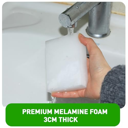 52 Pack 2X Density Melamine Sponge Bulk Magic Cleaning Eraser Pads Multiuse (52 Count)