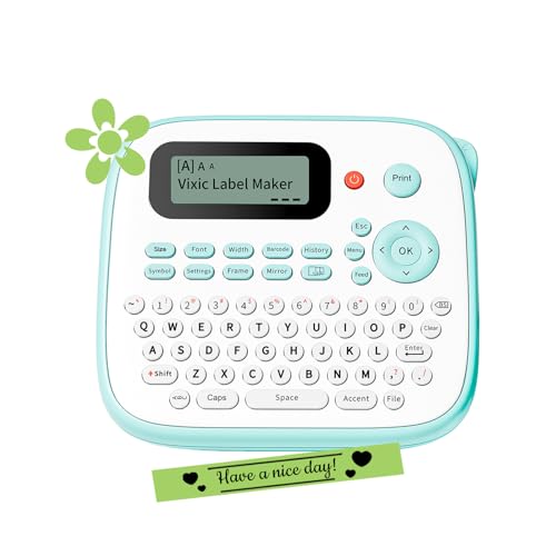Label Makers Label Maker with Different Fonts (Green Label Maker)