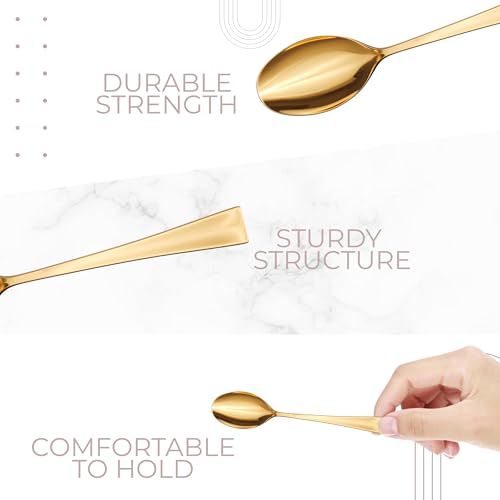Mini Spoons for Desserts (Mini Gold Spoon)