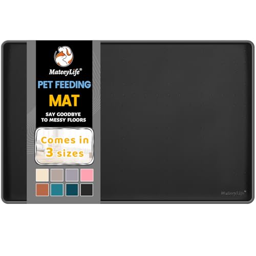 Silicone Cat & Dog Food Mat for Floors Waterproof