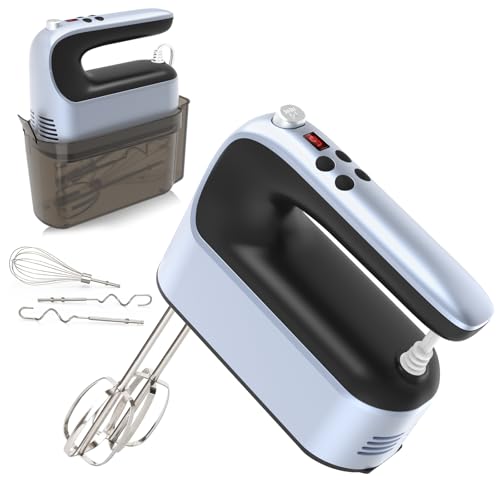 9 Speed Digital Hand Mixer Electric (Ocean Blue)