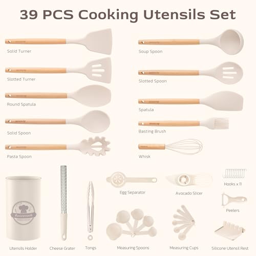 Kitchen Utensils set (Cream)