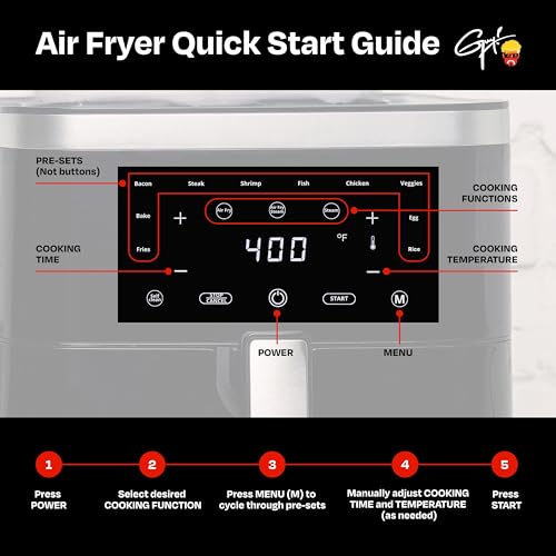 6.5 Quart Steam Air Fryer with Moisture Lock Technology