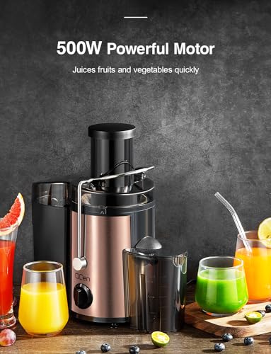 Juicer Machine 500W Centrifugal Juicer with Extra Wide Feed Chute