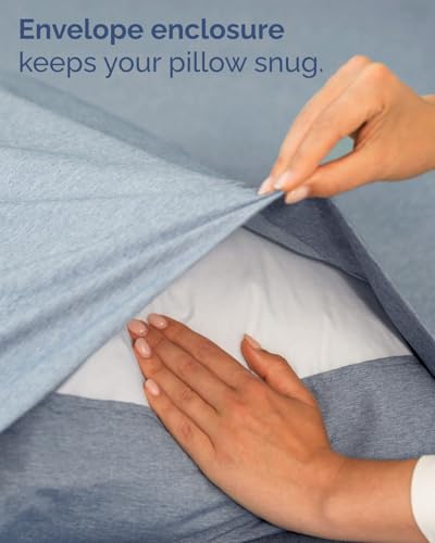 Twin Size 3 Piece Sheet Set (39 - Heathered Blue / Twin)