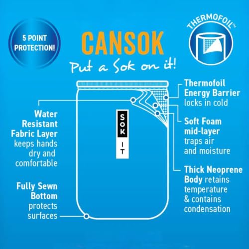 CanSok Sleeve for Beer & Soda Insulated Neoprene Cover (Luck of the Shamrock / 12oz Slim Can Sleeve)