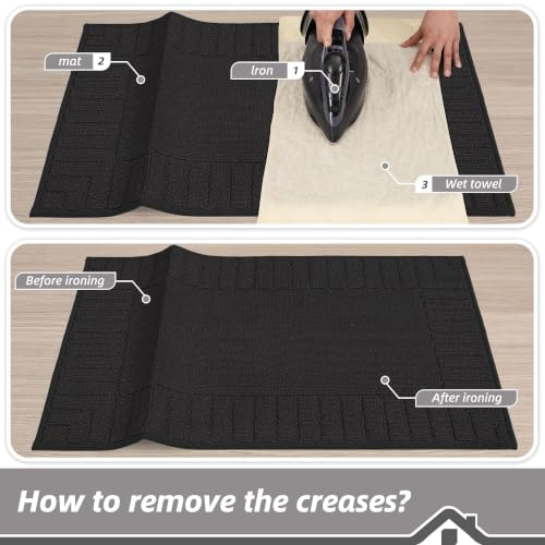 Kitchen Rugs Non Slip Washable 2PCS