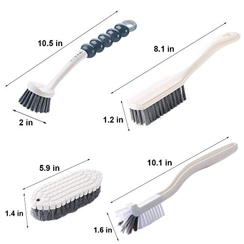 Dish Brush Set 4 Pack with Handle