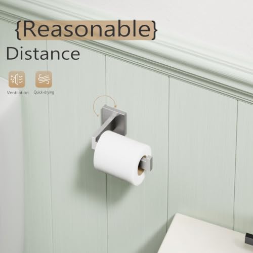 Toilet Paper Roll Holder Brushed Nickel Toilet Paper Holder Stainless Steel for Kitchen Bathroom Dispenser Wall Mounted