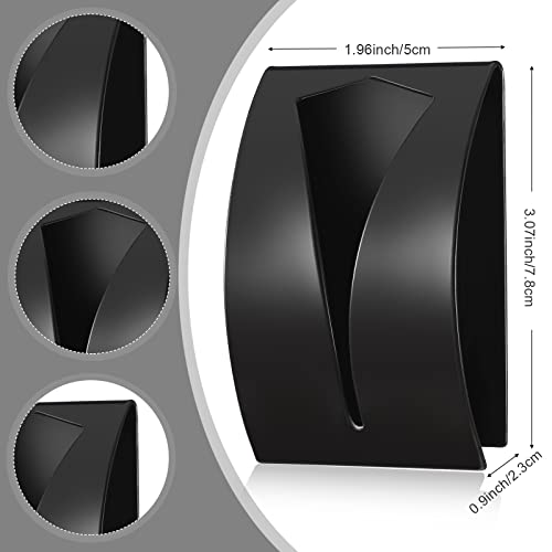 4 Pcs Self Adhesive Kitchen Towel Hook Holder (Black, White)