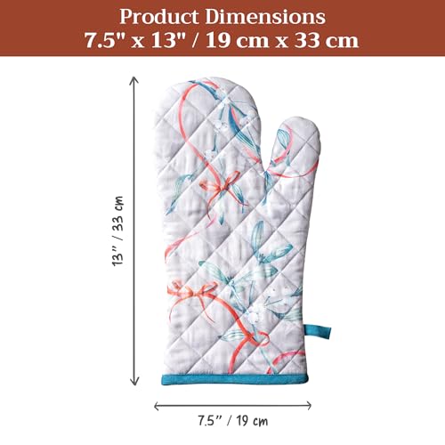 Maison d'Hermine Oven Gloves 100% Cotton Oven Mitt (122 - Enora / 7.5" x 13" (Oven Mitt))