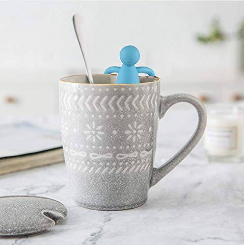Stainless Steel Tea Infuser for Loose Leaf Tea (Blue)