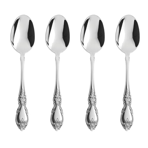 Louisiana Dinner Spoons Silverware Set for 4 (Dinner Spoons 4-Piece (6.8"L x 1.5"W))
