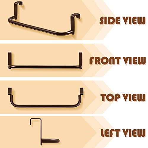 Over Cabinet Door Towel Bar (Brown)