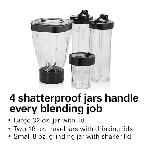 MultiBlend Blender for Smoothies with BPA Free 32 oz. Jar (32oz Jar)
