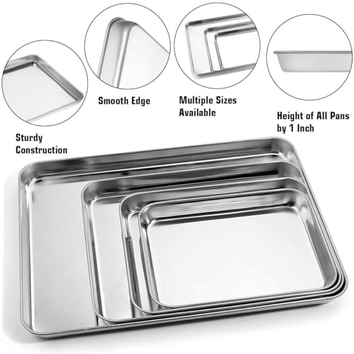 Stainless Steel Baking Sheet Set of 4