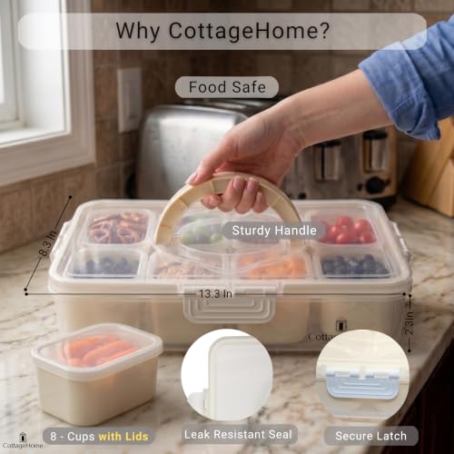 Snackle Box Container (Cream / Full Size Snackle Box Containers)