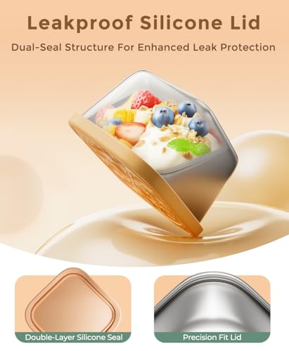 3 Pack 6oz Stainless Steel Snack Containers and 3 Pack 2oz Salad Dressing To Go Containers with Silicone Lids (Berry Sweet)