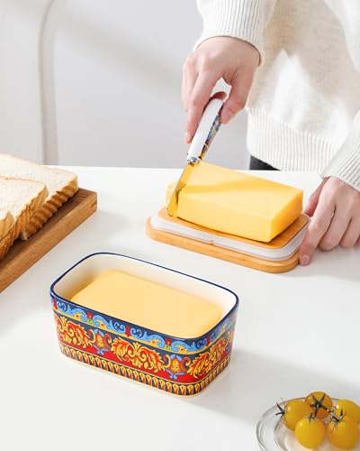 KRVI Butter Dish with Lid (Sicilian Carnival)