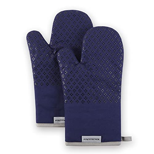 Asteroid Oven Mitt Set (7"x12.5" / Cobalt Blue)