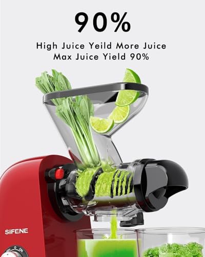 Mini Slow Masticating Juicer (Red)