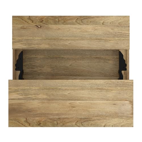 Jager 36" Wide Solid Mango Wood Lift Top Coffee Table in Natural