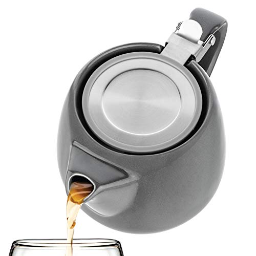 Pluto Porcelain Small Teapot Grey (Gray)