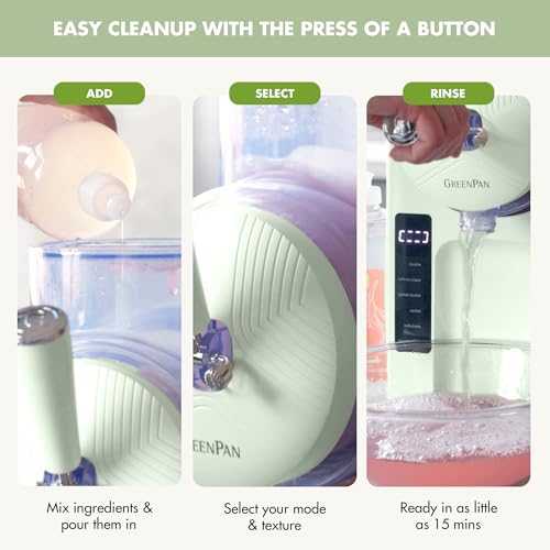 Frost Ice Cream Maker & Slushie Machine (4 Pint Ice Cream & Frozen Drink Maker / Pistachio Green)