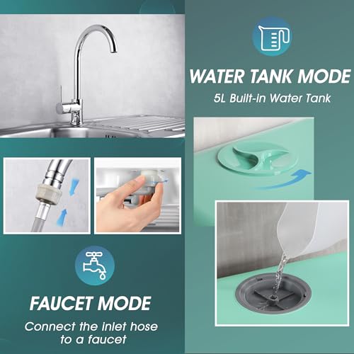 Portable Countertop Dishwasher (Green)