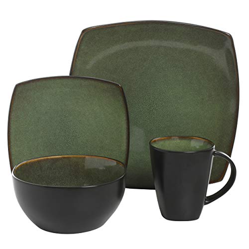 Soho Lounge 16 Piece Dinnerware Set (Service for 4 (16pcs) / Green (Soho Lounge))