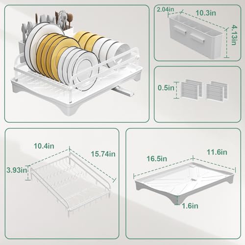 Dish Drying Rack (1 Tier - White)