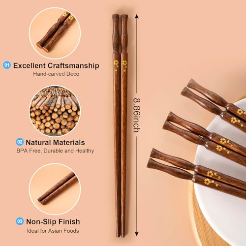 5 Pairs Chopsticks Set