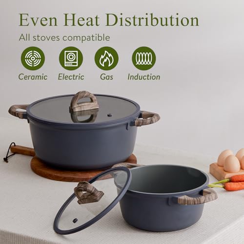 22 Piece Ceramic Cookware Set (Ash Gray)