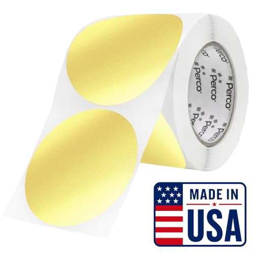 Metallic Gold Round Circle Dot Sticker 4 (Metallic Gold / 4 Inch)