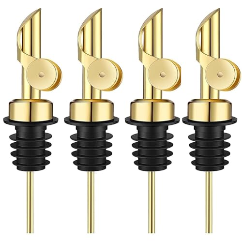 Pafuen 4 Pack Liquor Pour Spout (Gold)