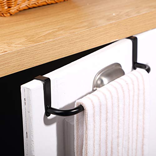 Over Cabinet Door Towel Bar (Black)