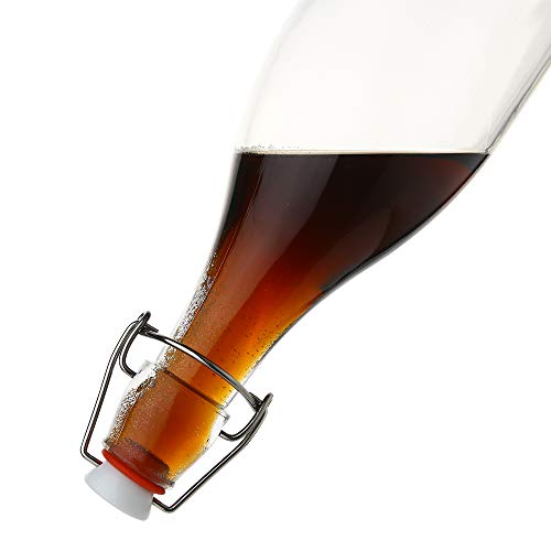 Flip Top Glass Bottle [1 Liter (33)
