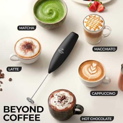 Zulay Powerful Milk Frother for Coffee with Upgraded Titanium Motor (Graphite Black / OG Frother)