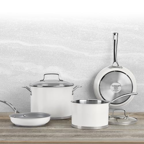 Matte White Stainless Steel 11 Piece Set (White)